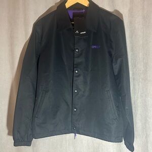 Rare New Oakley Coaches Tech Jacket Men’s Medium Black/Purple